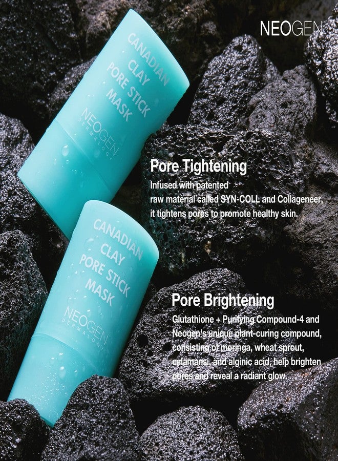 DERMALOGY by NEOGENLAB Canadian Clay Pore Stick Mask, 28g (0.99 oz) – Minimizes Pores, Removes Blackheads & Excess Sebum, Glacial Mud & Colloidal Clay, Korean Skincare - Image 2